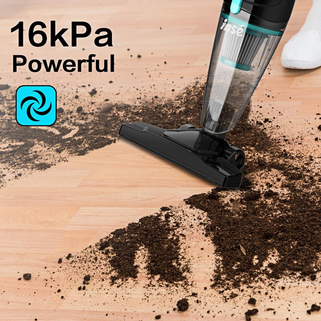 INSE R3S Проводной пылесос 16 кПа 6 м сверхдлинный шнур ручной пылесос для чистки автомобиля твердый пол бытовая техника