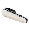 Christiana Carbon Fiber Long Triangular Violin Case with Hygrometer and Password Lock (white Pattern)