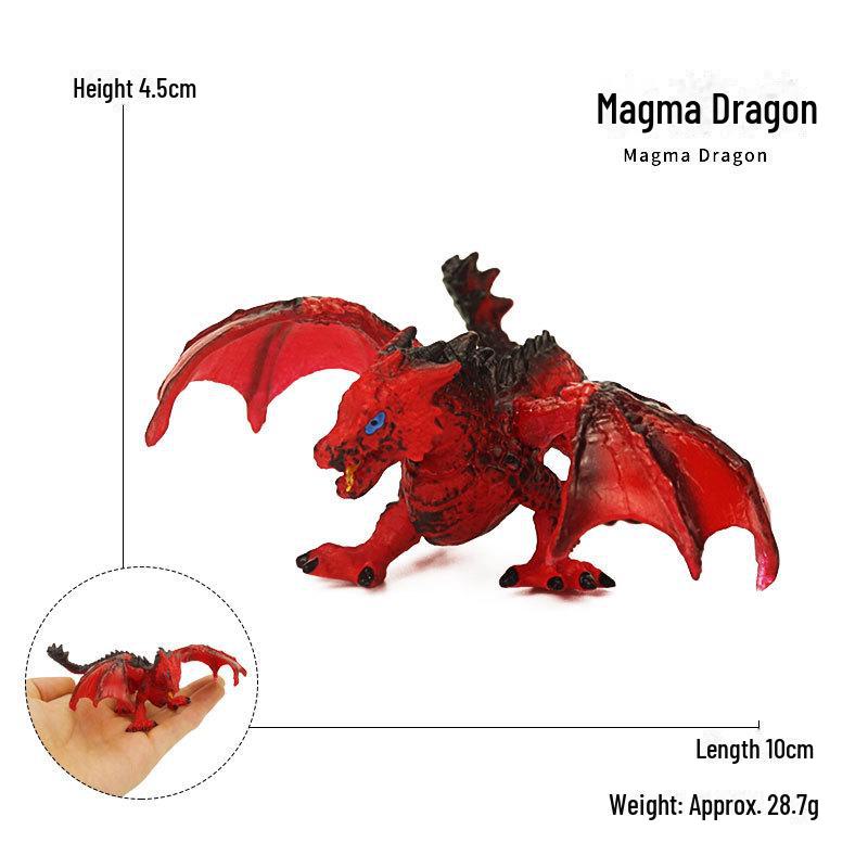 Cross-Border Fantasy Dragon Models: Fire Eagle, Ice-Breaker, Magma Dragon, Wolf Dragon, and Western Flying Dragon Ornaments