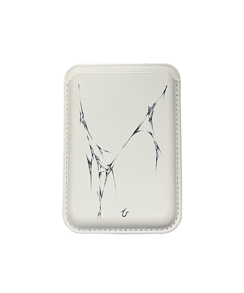 Urbanunique Белый кошелек-держатель для карт Magsafe с рисунком