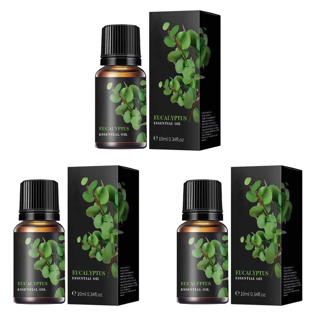 Lavender Eucalyptus Peppermint Essential Oil Trio, Hydrating Aromatherapy Oils for Home Spa, Relaxing Massage & Body Skin Care, 3 PCS Set