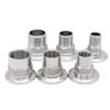 Sanitary Grade Triple Clamp Adapter SS304 Stainless Steel Sanitary Grade Fitting  Fluid Systems