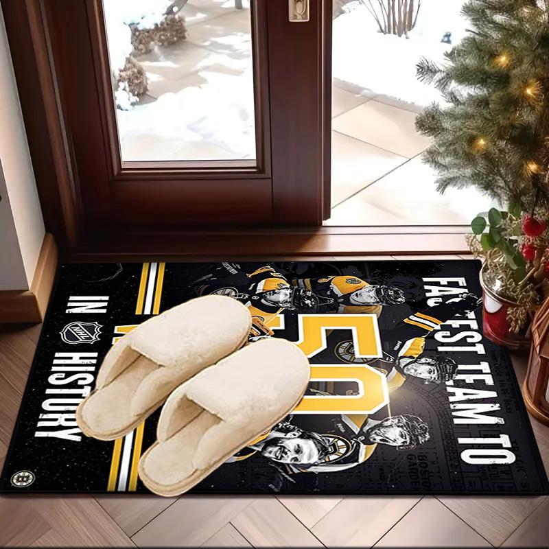 Golden ice hockey Area Rug Suitable for Indoor And Outdoor,Carpets for Kitchens, Homes, Offices, Living Rooms,Home Decor,Christmas Gift