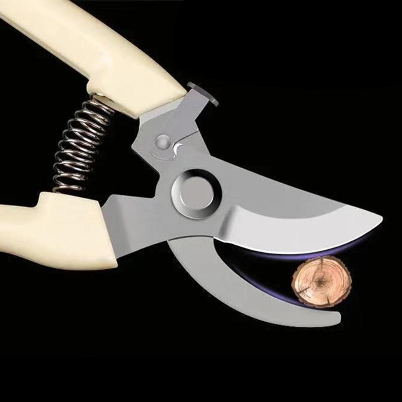 Садовые ножницы из углеродистой стали для обрезки, сбора урожая, садоводства, нескользящая ручка, для удаления отцветших головок и придания формы цветам или фруктам, легкий сбор урожая