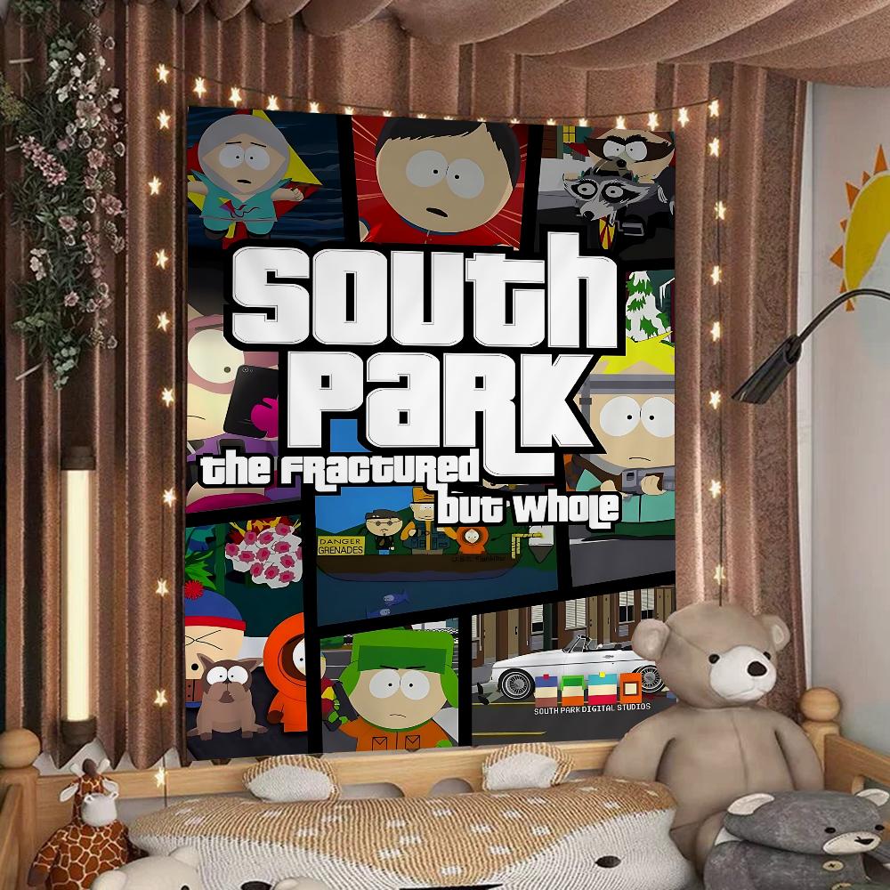 Мультяшный SouthparkS Мультяшный Гобелен Настенное Украшение Домашний Декор для Дома