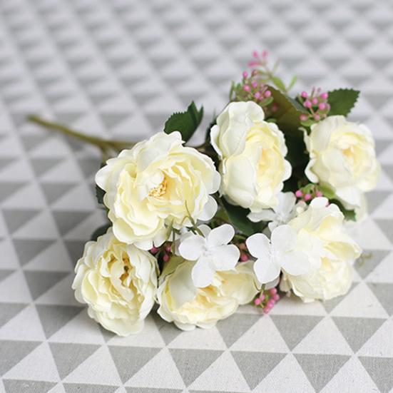 Искусственный цветок, красивый, не увядающий, изысканный, практичный, многоцветный, искусственный цветок пиона, украшение для общежития