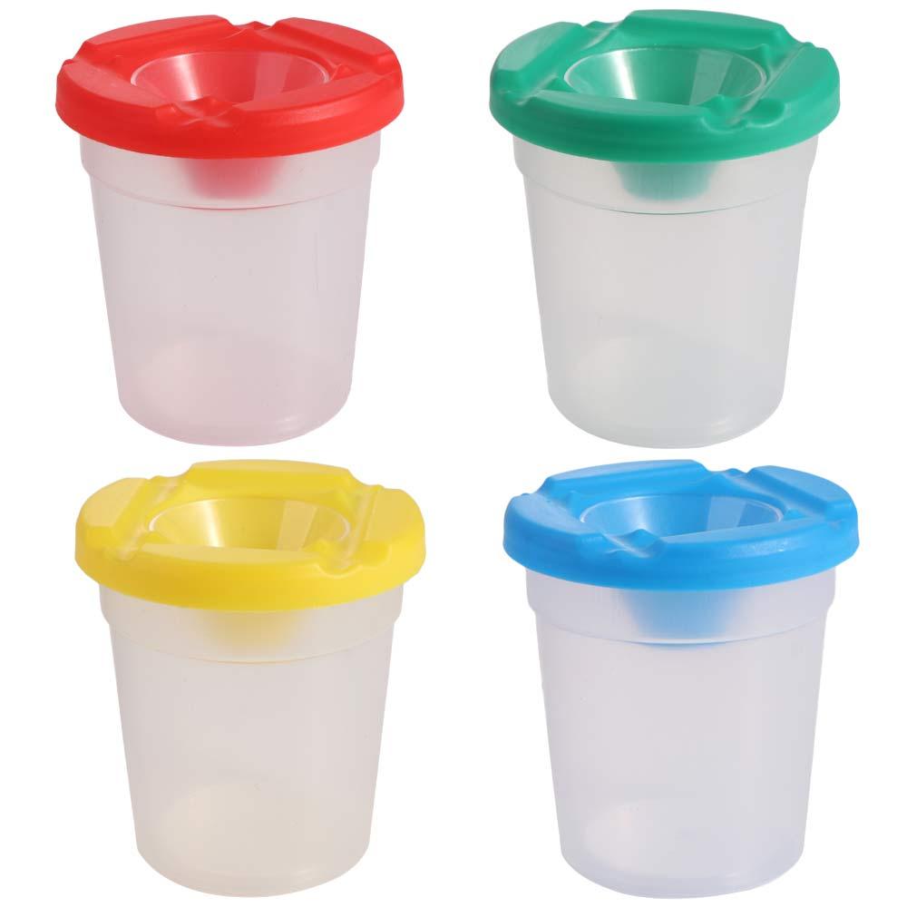 Multifunctional Childrens Paint Cups Plastic Anti Paint Cups Painting Pen Washing Cup Home