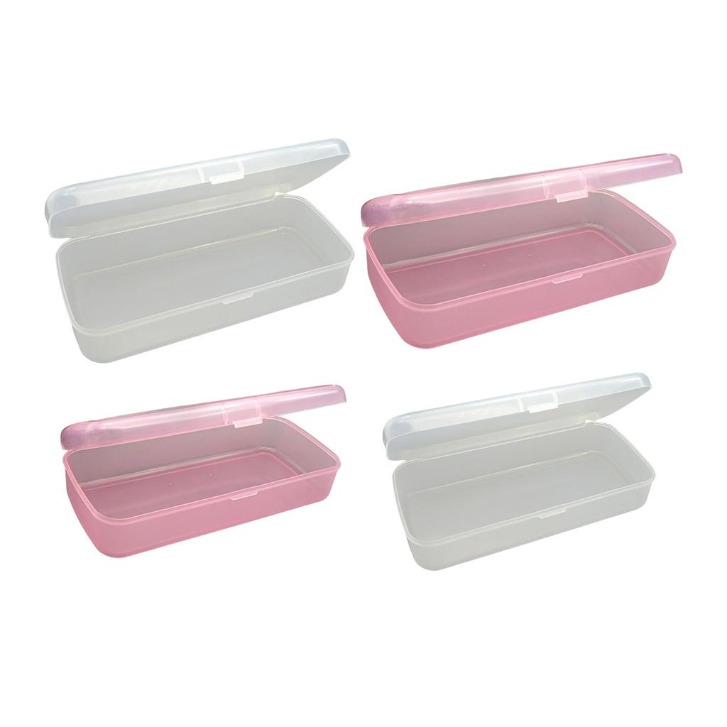 Empty Rectangular Nail Art Tool Storage Box/personal Organizer, Transparent Case/for Clippers