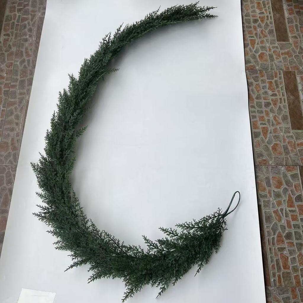 5 Sizes Christmas Decoration Cattail Grass Simulation Rattan Needle Christmas Wreath Christmas Rattan