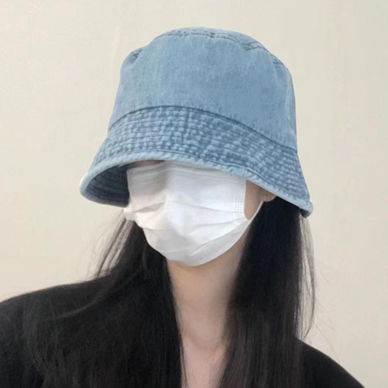 Korean Style Large Brim Cowboy Fisherman Hat Men And Women Spring And Summer Thin Ins Japanese Sun Hat Sun Hat