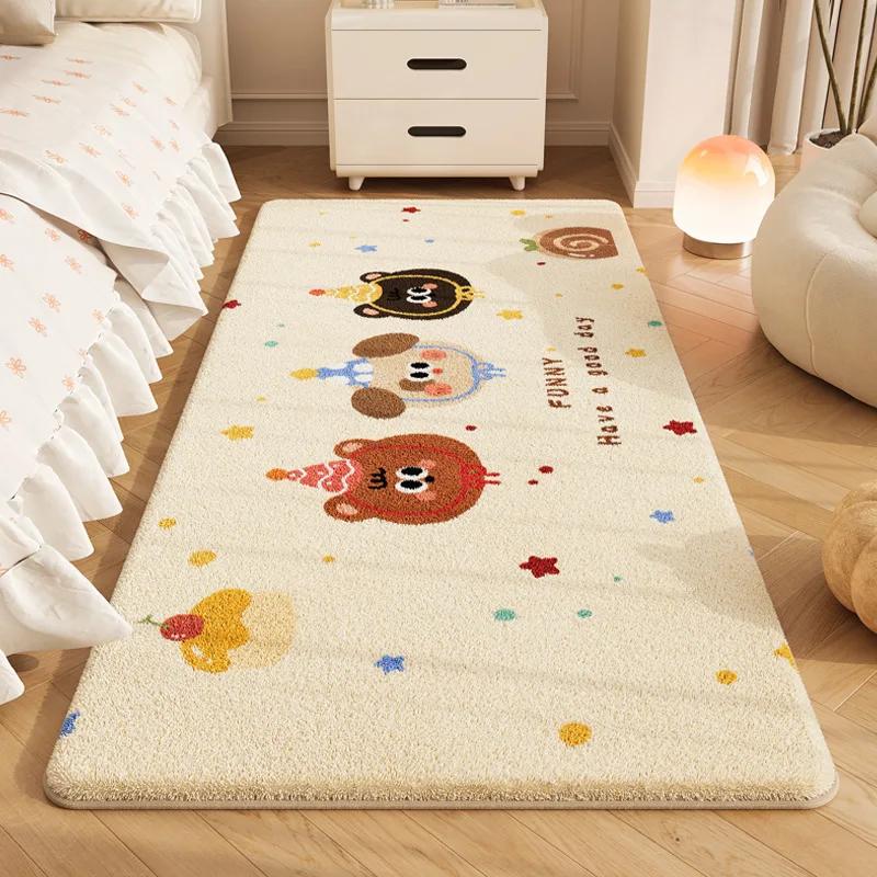 Cute Cartoon Carpet Soft Plush Children's Carpet Bedroom Living Room Home Decoration Anti slip Floor Mat