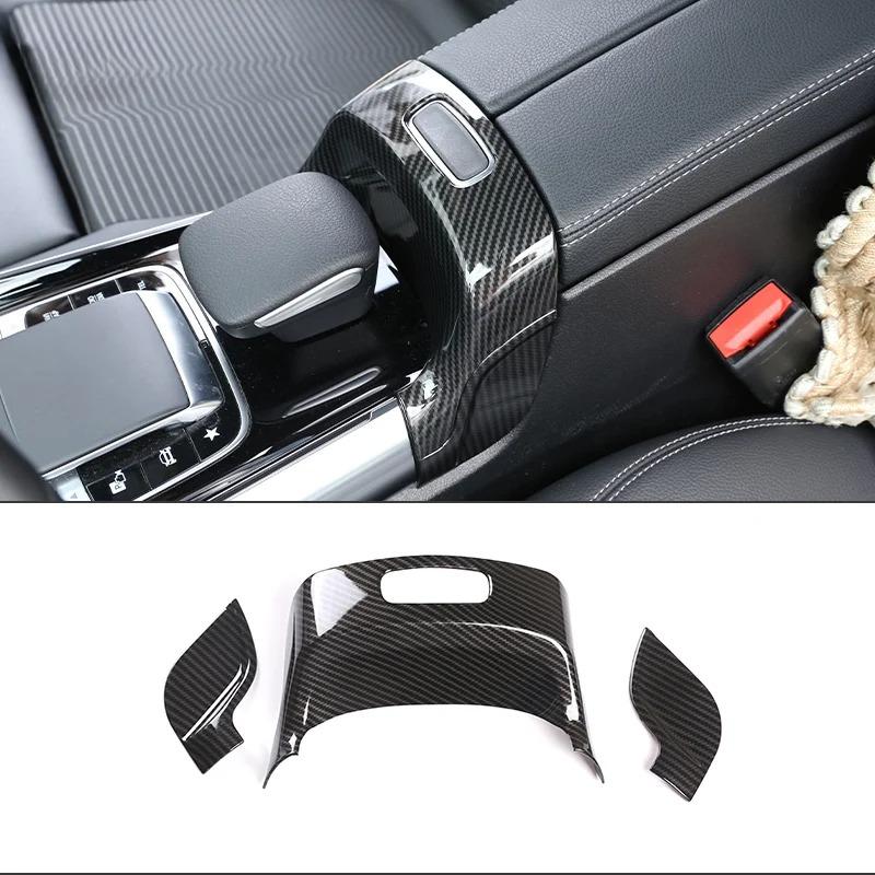 Car Armrest Box Switch Button Trim Cover Console Armrest Lock Cover Car Accessories For Benz B GLB GLA Class W247 X247 -