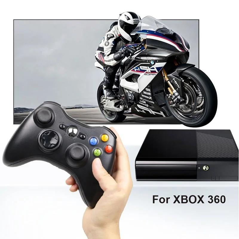 Беспроводной/проводной контроллер для игр Xbox 360 Контроллер с двойной вибрацией Turbo Совместим с Xbox 360/360 Slim и ПК Window