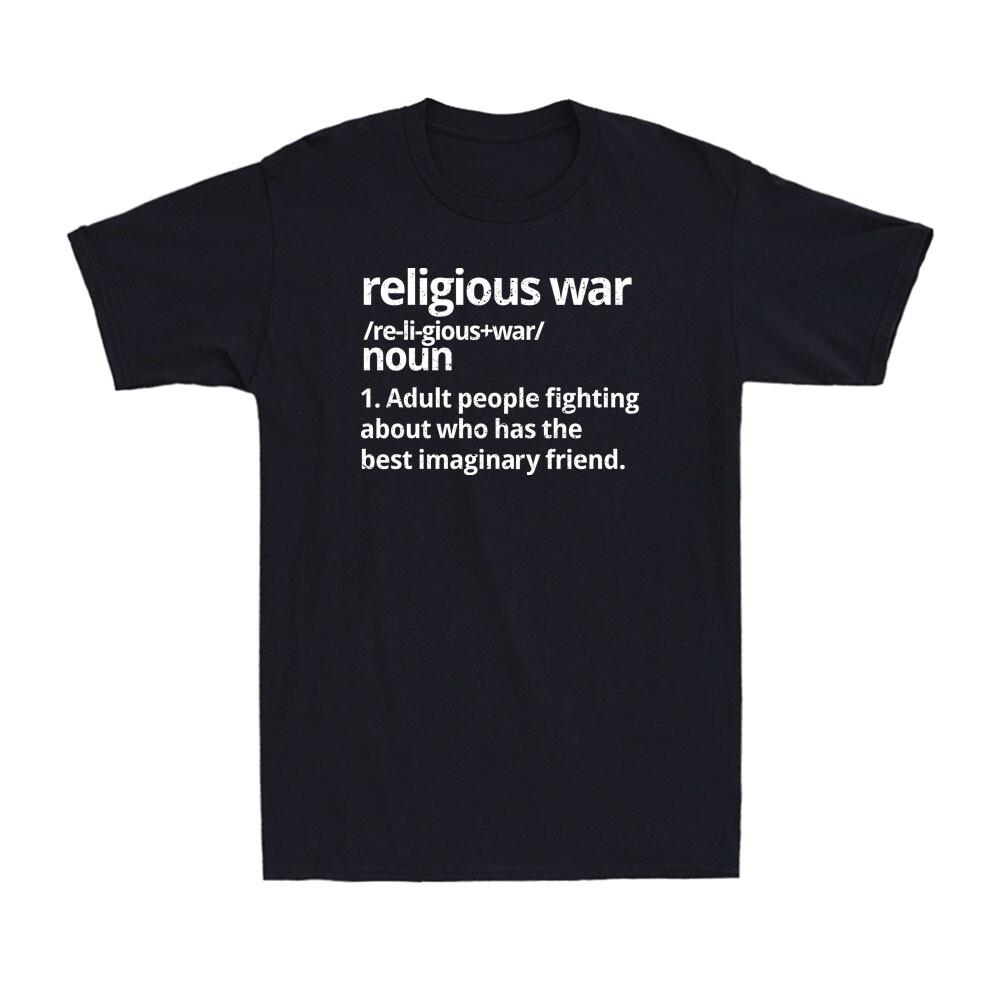 Religious War Definition Anti-religious Activist Faith Vintage Men's T-Shirt