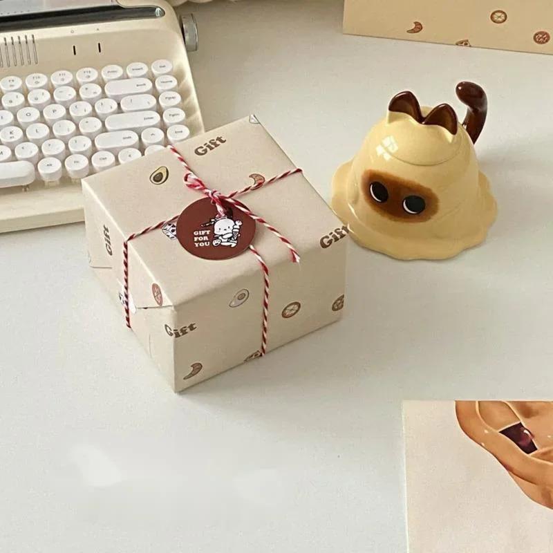 Милая сиамская кошка, картофельное пюре, кофейная чашка, симпатичная керамическая кружка, молочные чашки, кухонные принадлежности высокого уровня, кружки для напитков