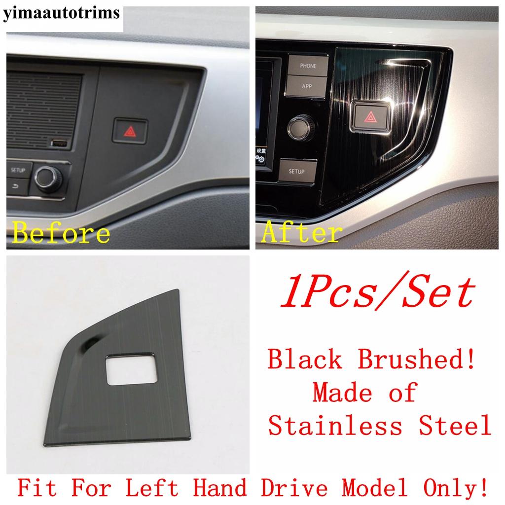 Head Lamp Button / Warning Light / Air AC Outlet Vent Cover Trim For VW Volkswagen Polo - Stainless Steel Accessories