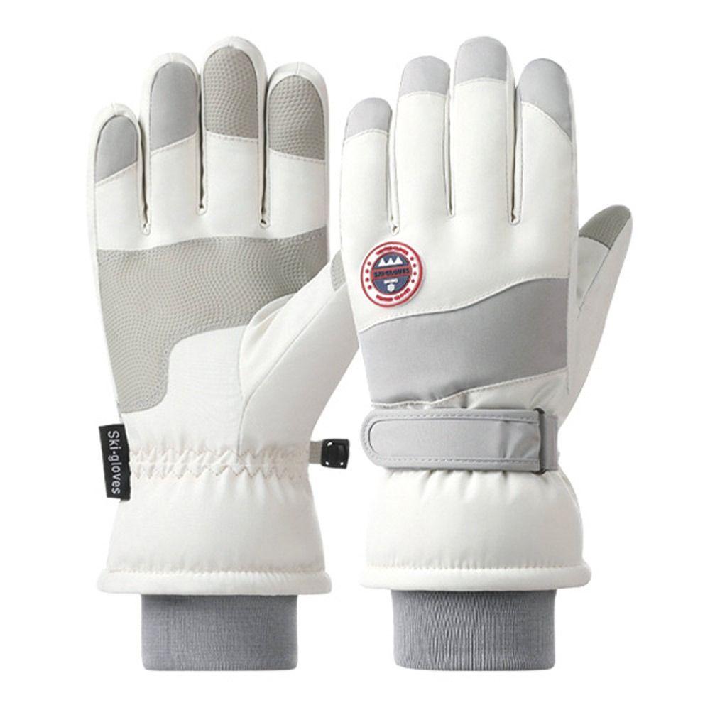 Зимние теплые снежные перчатки, лыжные перчатки с сенсорным экраном, высококачественные перчатки для верховой езды на открытом воздухе