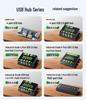 Dual Host Industrial 4-Port USB 3.2 Hub, 2-in-4-out Expansion Module