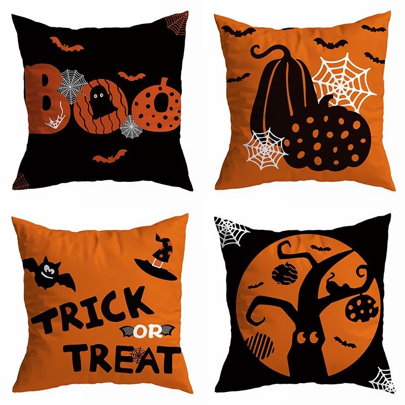 Halloween Holiday Party Decoration Pillow Cover Suitable for Home Living Room Sofa Room Decoration Friend Gift