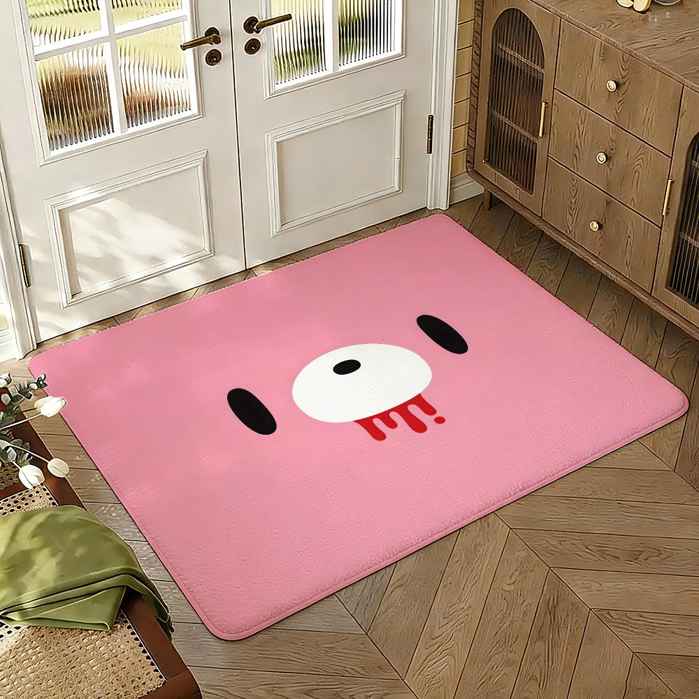 Модный Розовый G-Gloomy Bear Милый Коврик для Пола Мягкий Утолщенный Впитывающий Нескользящий Прикроватный Коврик для Спальни Гостиной Домашний Декор Фланелевые Коврики