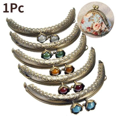 8,5 см DIY винтажное тиснение головы кошелек для монет рамка металлическая застежка клатч детали сумки DIY аксессуары для кошелька