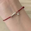 New Chinese Good Luck Koi Woven Red Rope Bracelet Women'S Simple Niche Light Luxury Elegant Fashion Versatile Bracelet Jewelry