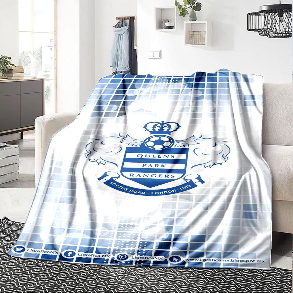 Queens Park Rangers fc Print Flannel Blanket High Quality Warm Comfortable Cover for All Seasons Perfect for Gifts Home Decor
