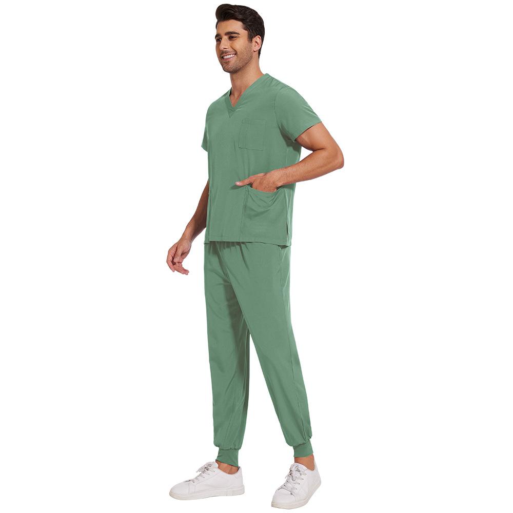 Men Beauty Salon Operating Room Doctor's Work Uniform Surgical Gown Quick-drying Comfortable Elastic Hand-washing Suit