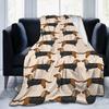 Dachshund cartoon animation digitalprinted polyester Bedroom velvet flannel cover blanket Fleece soft cover blankets for beds