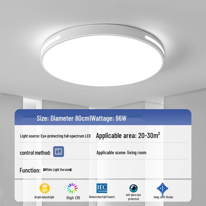 Светодиодный потолочный светильник: Ультратонкое, современное круглое освещение для гостиной, спальни, столовой и кабинета