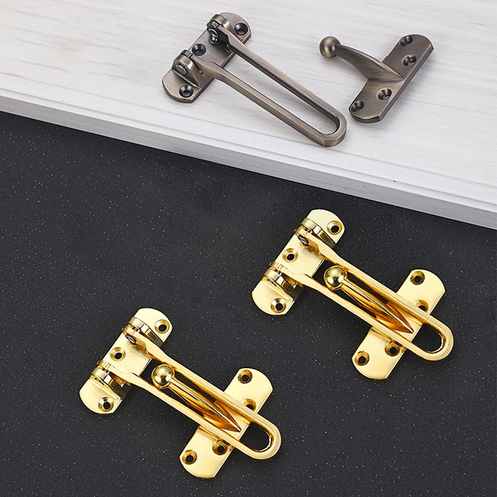 Главная Безопасность Дверной Замок Поворотная планка Противоугонная защелка Защитный Детский Стопор Простая Установка для Входных И Межкомнатных Дверей