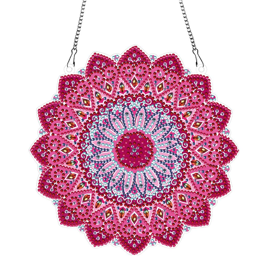 2D FIat DIY Mandala Special Shape Art Rhinestone Makeup Mirror 5D Diamond Makeup Mirror Crystal Diamond Painting Kit Mirror