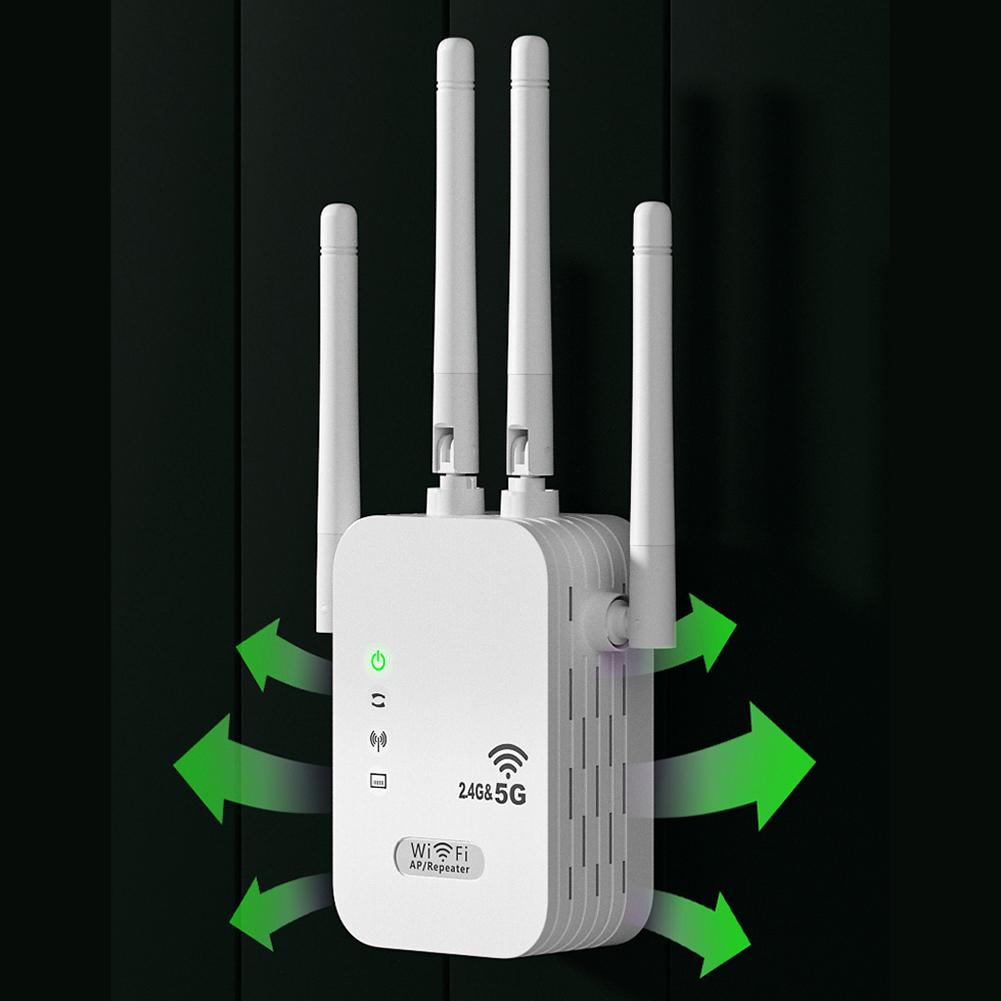 Беспроводной WiFi-повторитель 1200 Мбит/с с портом WAN/LAN, двухдиапазонный 2,4 ГГц/5 ГГц, расширитель WiFi, сетевой расширитель для дома, малого офиса