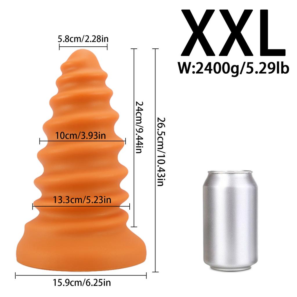 Супер большой винтовой гвоздь анальная пробка для мужчин и женщин задний корт расширительное устройство мастурбация жирная нить легко вставляется легкая секс-игрушка Climax SM