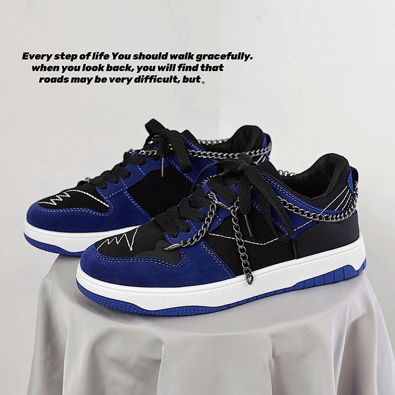 Осенние мужские дизайнерские кроссовки с цепочкой, удобные низкие мужские скейт-кеды, повседневные кроссовки на винтажной платформе для мужчин, zapatillas hombre