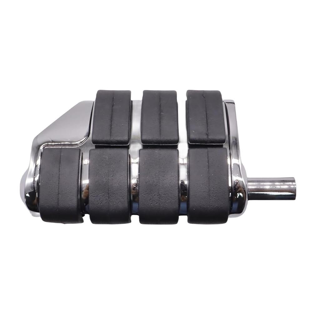 ZCJSZP 1 Pair Foot Peg Mount, Footrest, Foot Peg, Suitable for Softail Dyna, Sportster XL (Style 2 Silver)