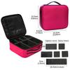 New Cosmetic Bag With Mirror Beauty Brush Makeup Bag Travel Necessary Waterproof Large Capacity Travel Tattoo Makeup Case