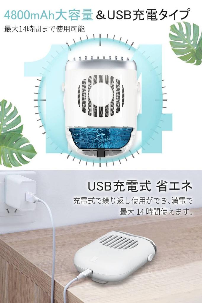 Портативный шейный вентилятор с большим и компактным дизайном для 2025 года. Шейный охладитель с высокими и тихими характеристиками. Быстрая работа от аккумулятора  4800 мАч с 3 режимами воздушного потока освобождает ваши и