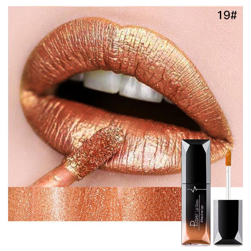 Long Lasting Liquid Lipstick Matte Moisturizing Advanced Lip Gloss Lip Glaze Glitter Matte Finish Lip Makeup Lipstick Women Sexy Beauty Cosmetic