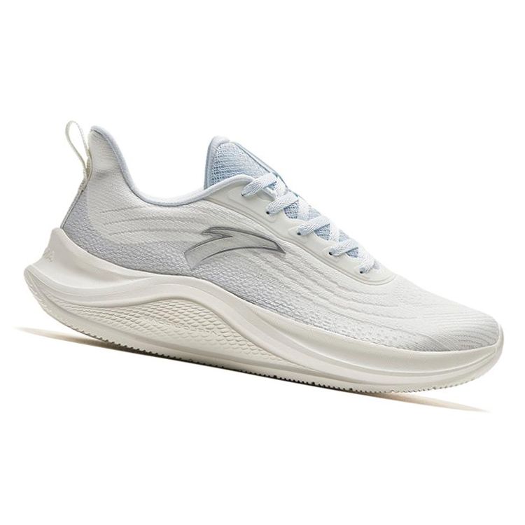 Anta Кроссовки для бега Urban Running Slip-Resistant Durable Low-Go для женщин, цвет слоновой кости-белый, светло-туманно-серый 922335571-1