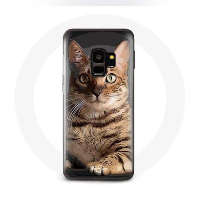 Чехол для samsung galaxy S9 plus Бенгальская гонка кошек