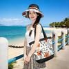 Taizhou Wenling hat women's new big eaves bucket hat hollow breathable sun hat sunshade versatile sunscreen hat