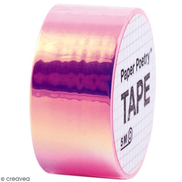 Masking tape - Rico Design - Arc-en-ciel Fuchsia - 1,9 cm x 5 m - Adulte - Mixte
