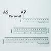 Bookmark Ruler for Rings Notebook 6 hole A5 Personal Size Elastic Drawing Tool Soft Plastic Partition For Planner And Organizer