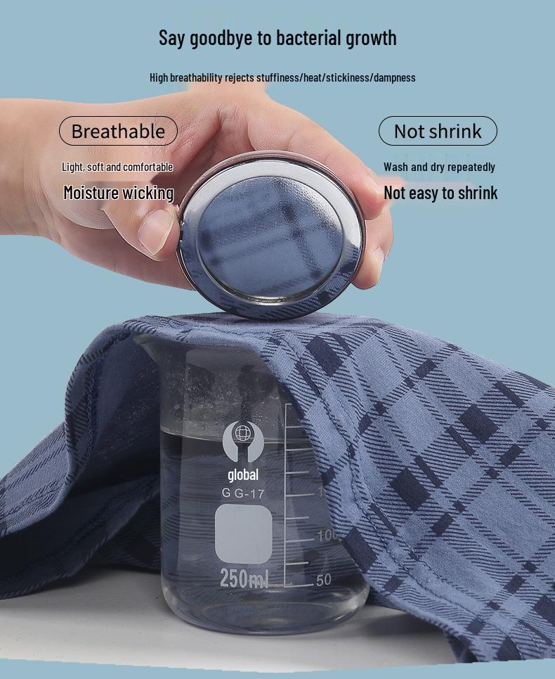 Aro Мужские боксеры большого размера с высокой посадкой из чистого хлопка в клетку