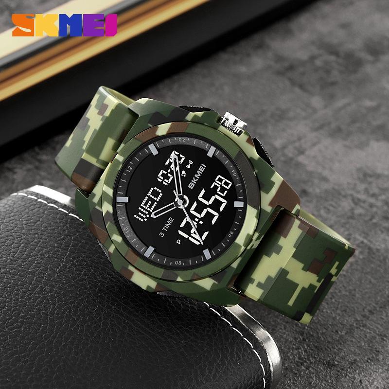 Новые электронные часы Moment America, мужские водонепроницаемые, с двойным дисплеем, многофункциональные, студенческие, спортивные, электронные часы для отдыха на природе