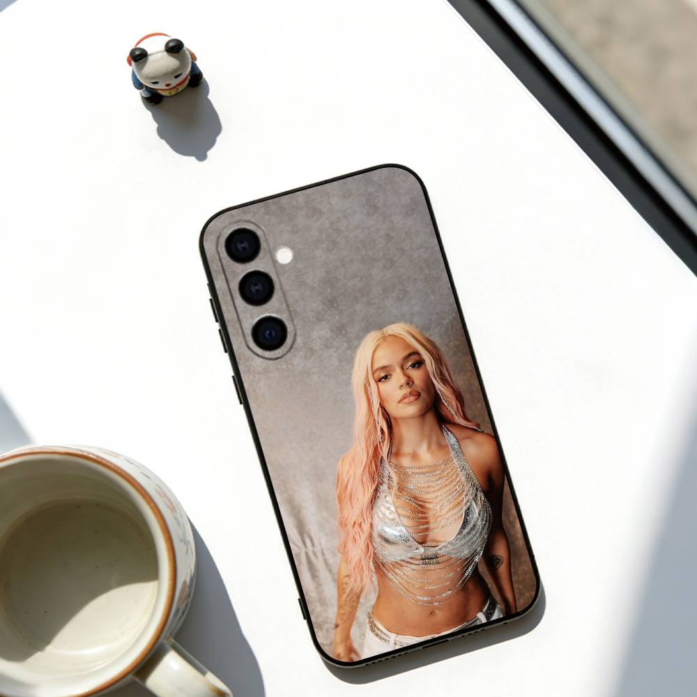 Чехол для телефона певицы Karol G Мягкий черный Для Samsung Galaxy A73,A72,A71,A70,A53,A52,A51