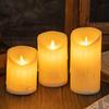 Waterproof Flameless Candles Battery Operated LED Candles with Remote Control Flickering Fake Pillar Candles for Wedding Halloween