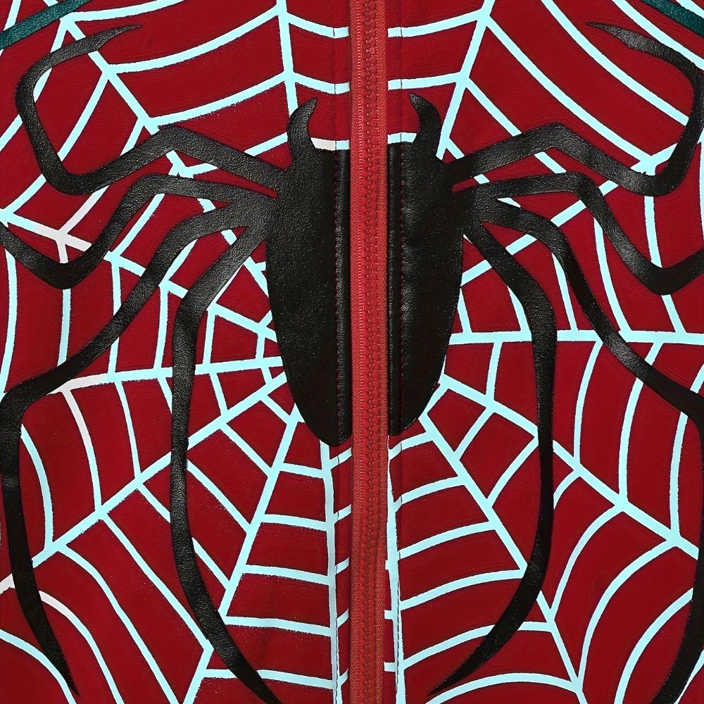 Весенне-летняя толстовка с капюшоном на молнии Spider Web для женщин, повседневная и модная женская толстовка с капюшоном