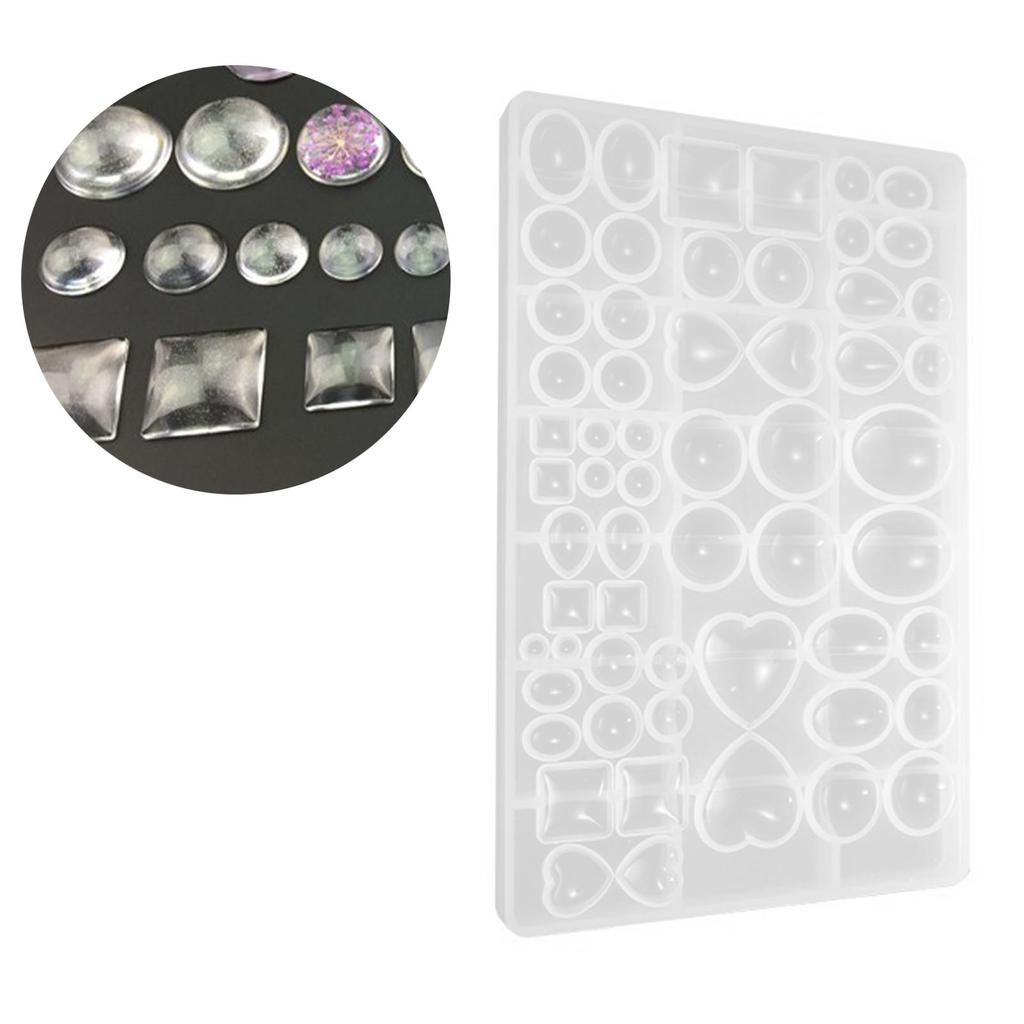 Stone Resin Mold Various Shape Eco Friendly Flexible Easy Demoulding Reusable Jewelry Silicone Mold